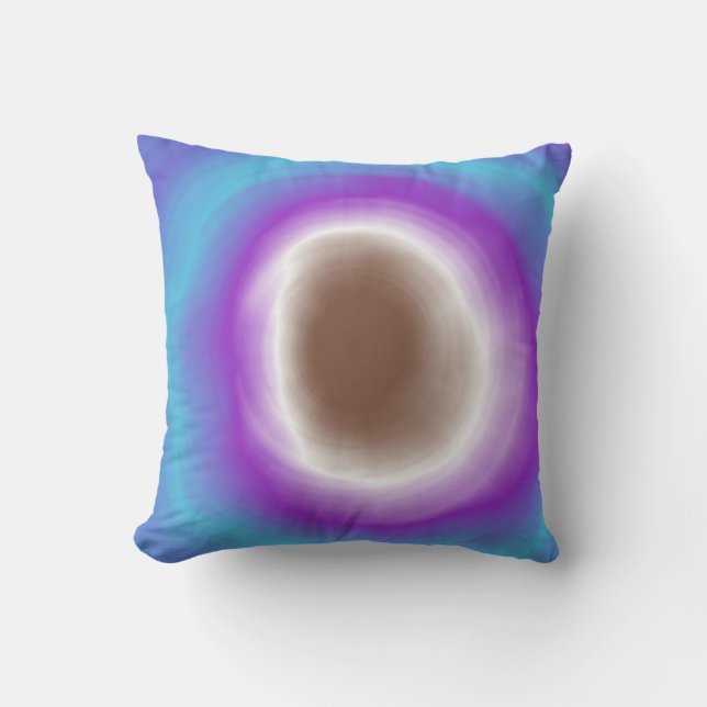 Rainbow Blur Coloured Abstract Lights Cushion (Front)