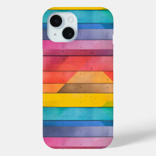 Rainbow Board Pattern iPhone 15 Case