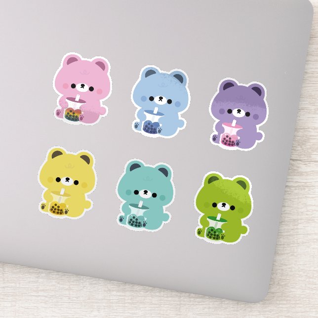 Rainbow Boba Bear (Detail)