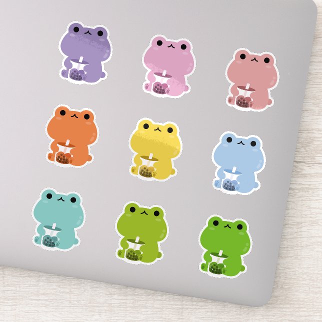 Rainbow Boba Frog (Detail)