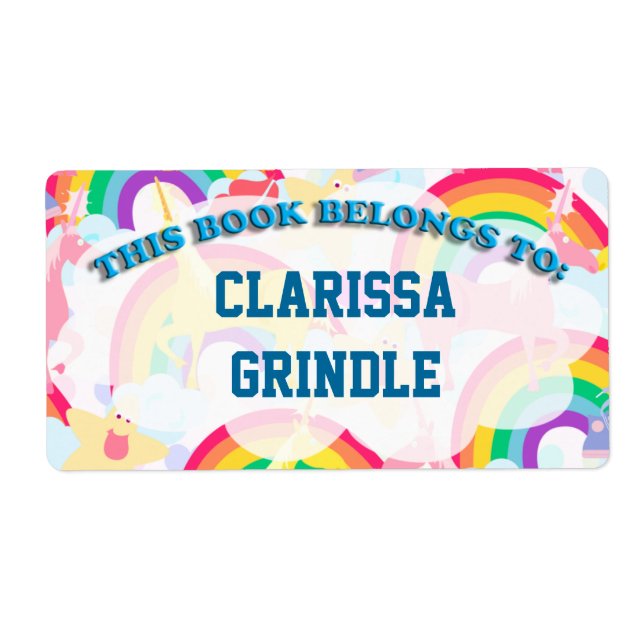 Rainbow Book Labels (Front)