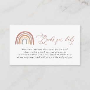 Rainbow Books For Baby Baby Shower Card