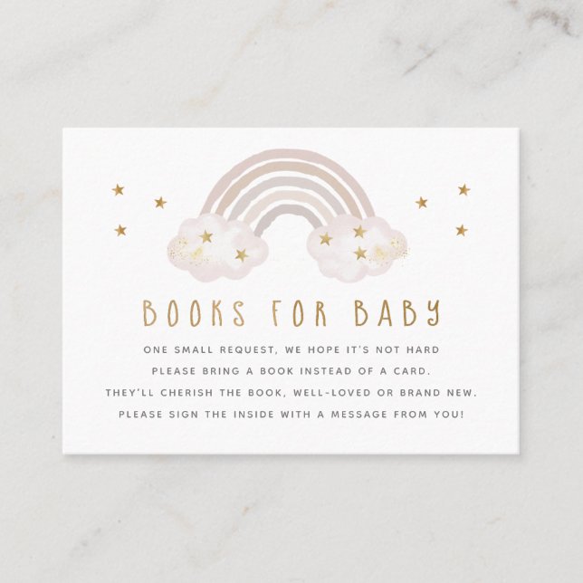 Rainbow Books for Baby Insert Card (Front)