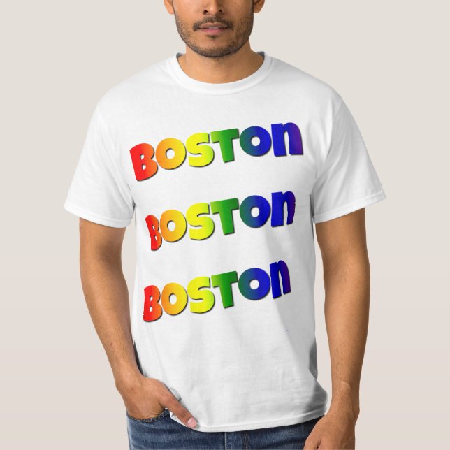 Rainbow Boston T-Shirt (Front)