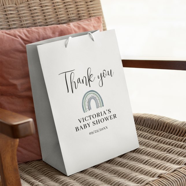  Rainbow Boy Baby Shower Medium Gift Bag (Creator Uploaded)
