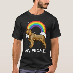 Rainbow Boykin Spaniel Ew People Unicorn Dog T-Shirt