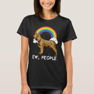 Rainbow Boykin Spaniel Ew People Unicorn Dog T-Shirt