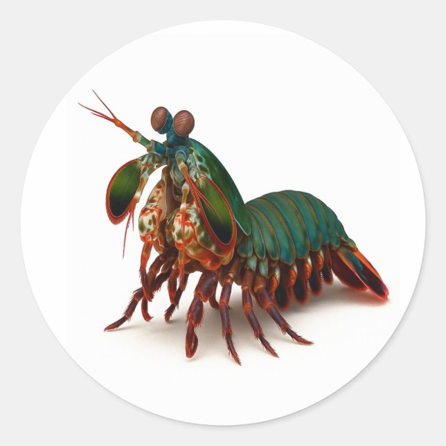 Rainbow Brawler of the Deep Classic Round Sticker (Front)
