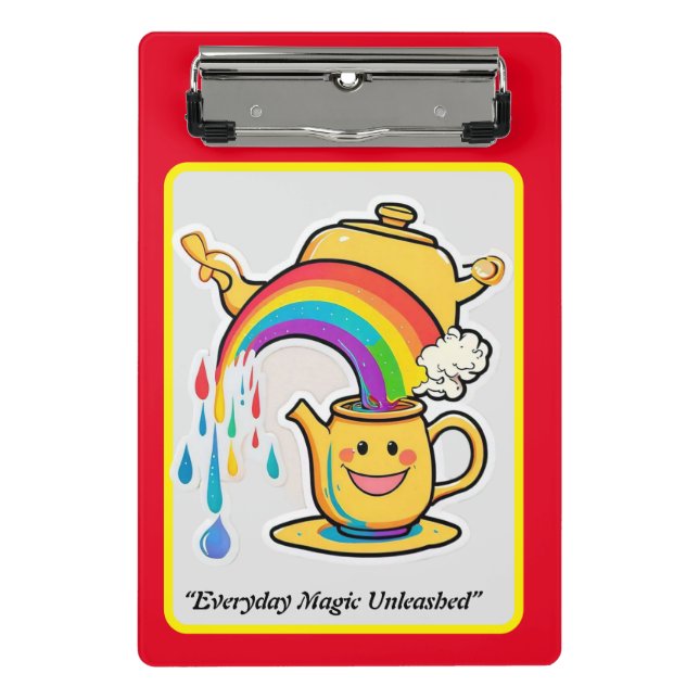 "Rainbow Brew" Mini Clipboard (Front)