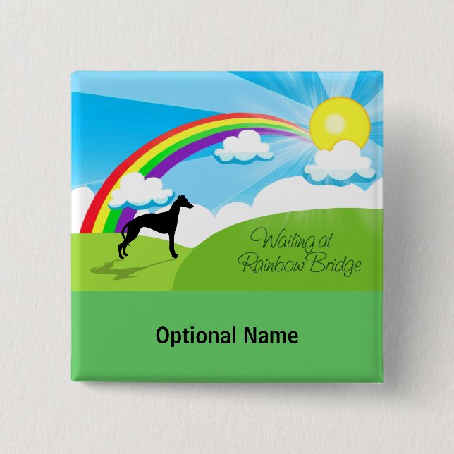 Rainbow Bridge 15 Cm Square Badge (Front)