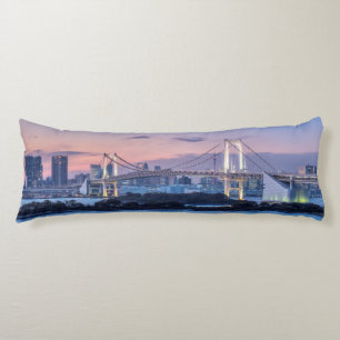 Rainbow Bridge at twilight Body Cushion