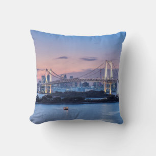Rainbow Bridge at twilight Cushion