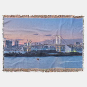 Rainbow Bridge at twilight Throw Blanket