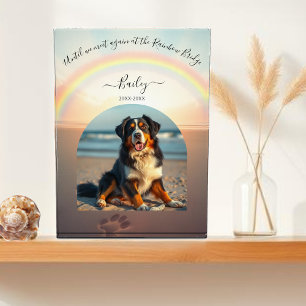 Rainbow Bridge-Beach Custom Pet Photo Block