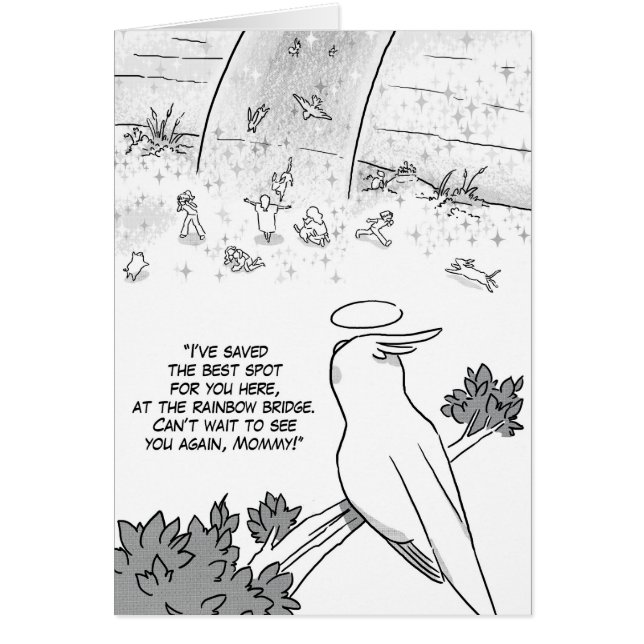 Rainbow bridge cockatiel parrot (Front)