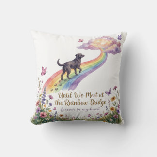 Rainbow Bridge Dog Memorial In Memory Pet Cushion
