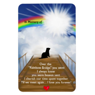 Rainbow Bridge for Ferrets Magnet