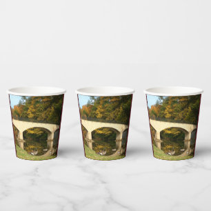 Rainbow Bridge in Fall at Grove City College Paper Cups