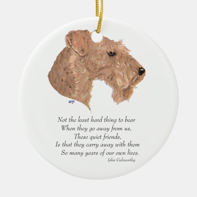 Rainbow Bridge Keepsake Ceramic Ornament (Front)