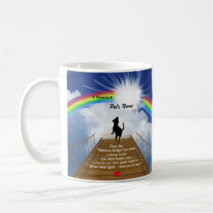 Rainbow Bridge Memorial Poem for Dogs Coffee Mug
