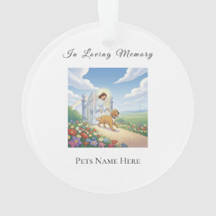 Rainbow Bridge Personalised Pet Memorial Ornament