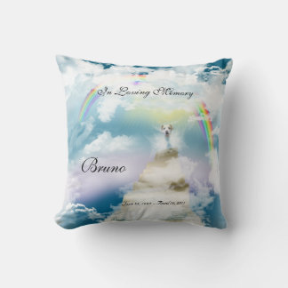Rainbow Bridge Pet Dog Memorial Cushion