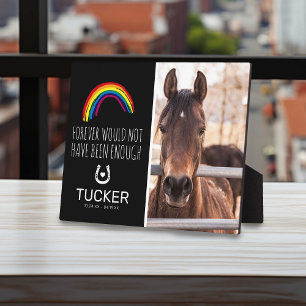 Rainbow Bridge   Pet Horse Loss Memorial Keepsake Plaque