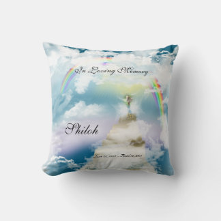 Rainbow Bridge Pet Horse Memorial Cushion