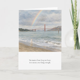 Rainbow Bridge Pet Loss Dog Sympathy Card