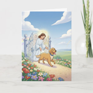 Rainbow Bridge Pet Loss Sympathy Card