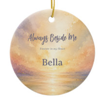 Rainbow Bridge Pet Memorial Photo Ornament