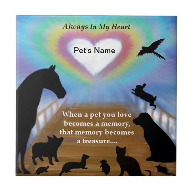 Rainbow Bridge Pets Tile (Front)