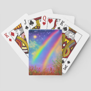 Rainbow bridge playing cards