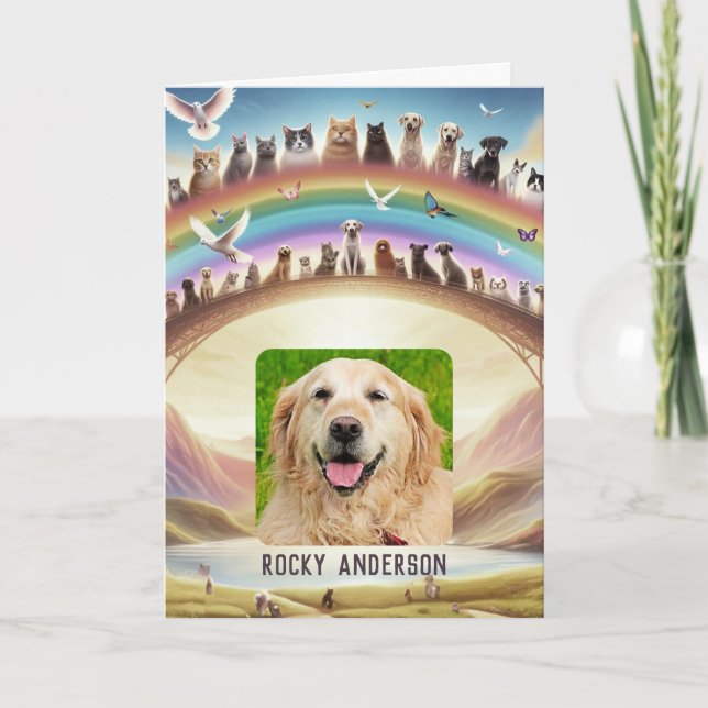 Rainbow Bridge Poem Card (Front)