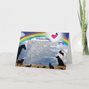 Rainbow Bridge Poem Card