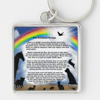 Rainbow Bridge Poem Key Ring