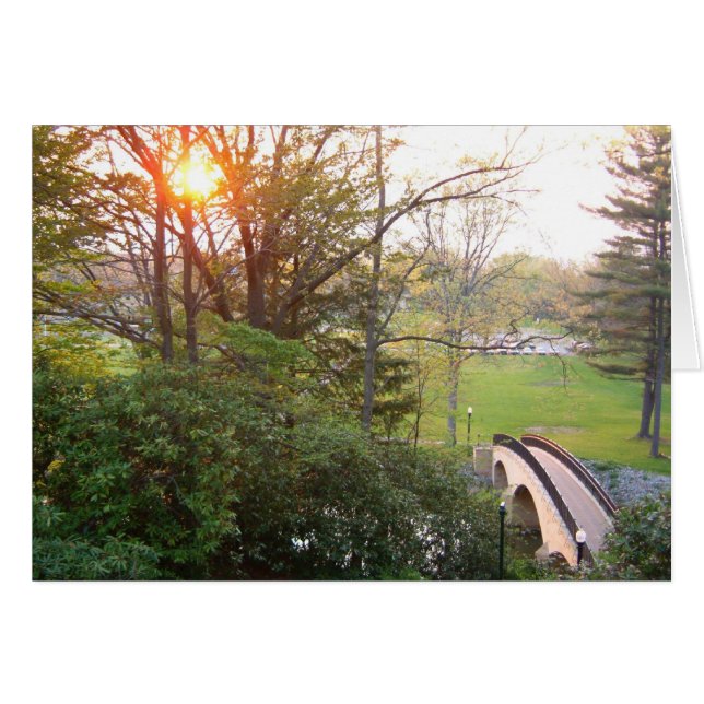 Rainbow Bridge Sunset at Grove City College (Front Horizontal)