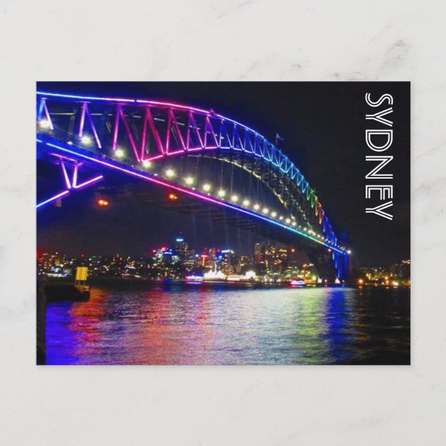 rainbow bridge sydney postcard (Front)