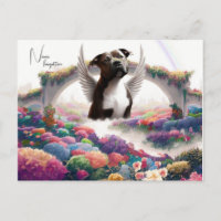 Rainbow Bridge Sympathy Keepsake Postcard Art