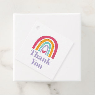 Rainbow Bright Birthday Party Favour Tags