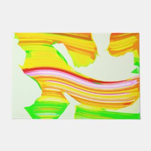 Rainbow brush doormat