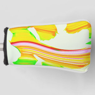 Rainbow brush golf head cover