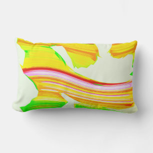 Rainbow brush lumbar cushion