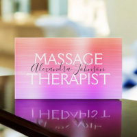 Rainbow Brushed Metal Massage Therapist