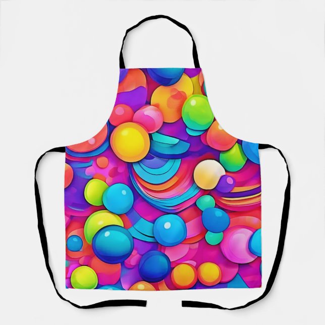Rainbow Bubble Blast Artwork Apron (Front)
