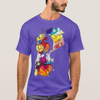 Rainbow Bubble Violin T-Shirt