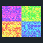 Rainbow bubble wrap pop art photo print<br><div class="desc">Pop art bubble wrap pattern in rainbow colours</div>