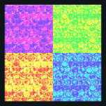 Rainbow bubble wrap pop art photo print<br><div class="desc">Pop art bubble wrap pattern in rainbow colours</div>