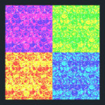 Rainbow bubble wrap pop art poster<br><div class="desc">Pop art bubble wrap pattern in rainbow colours</div>