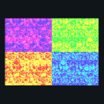 Rainbow bubble wrap pop art poster<br><div class="desc">Pop art bubble wrap pattern in rainbow colours</div>